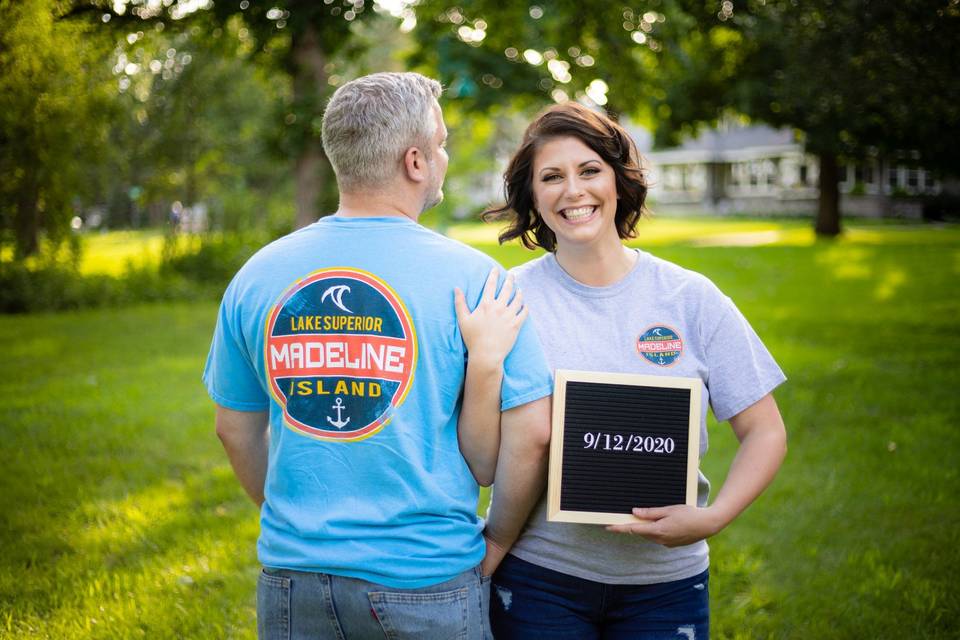 The newlyw engaged pair