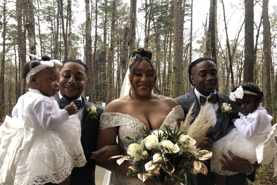 Bride and her sons