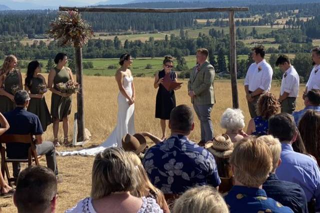 Ceremony with views