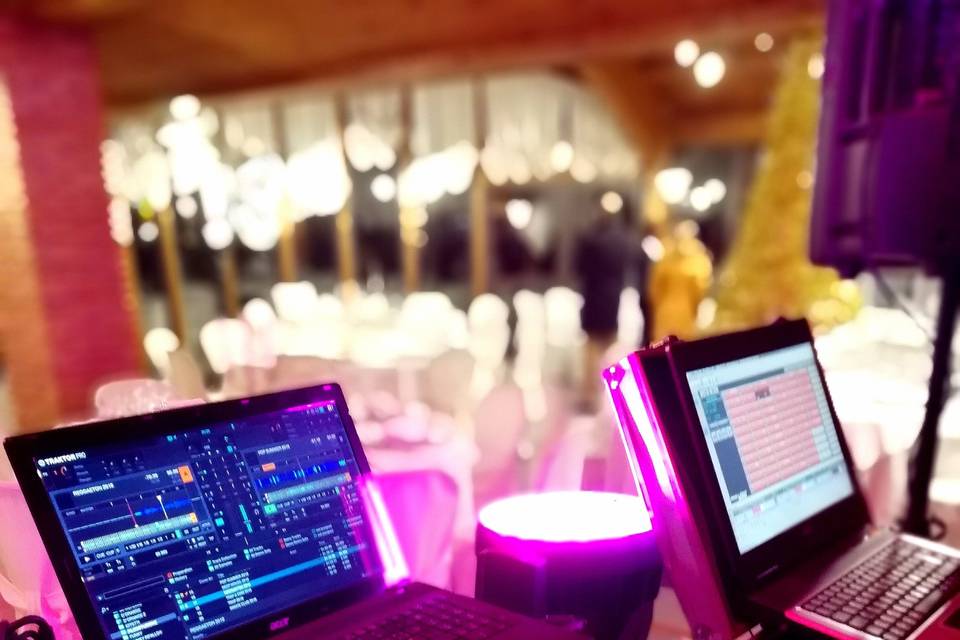 Professional DJ setup