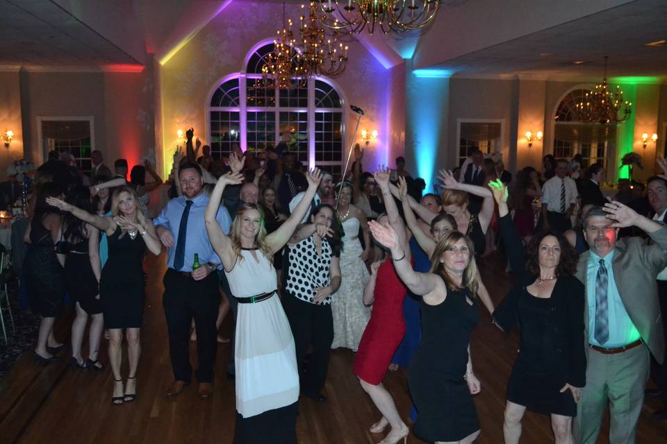 Guests dancing