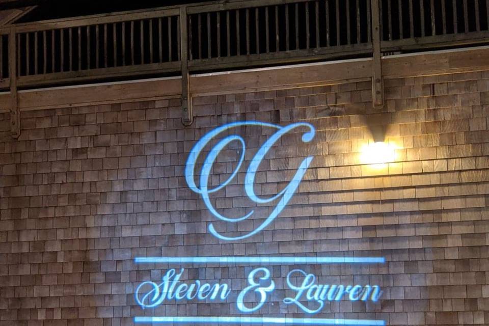 Name in lights monogram