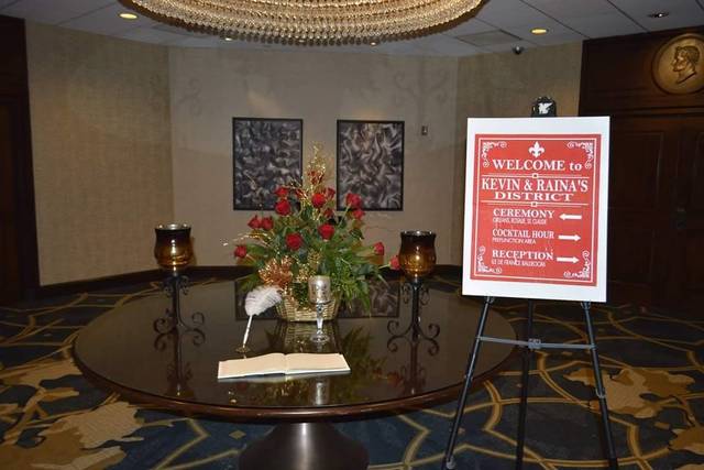 Entrance to wedding and reception (same location)
