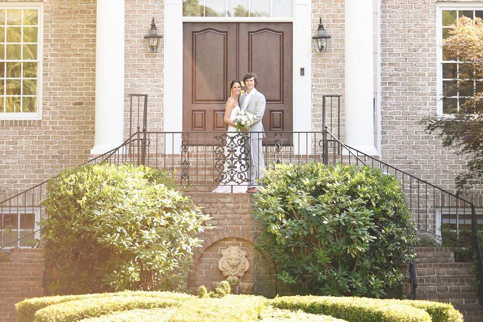 Bride and groom estate venue