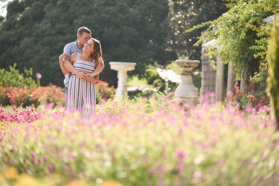 Garden summer engagement
