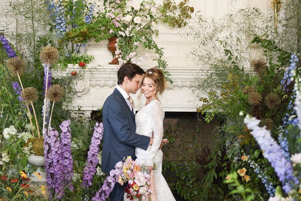 Greenhouse ceremony portrait