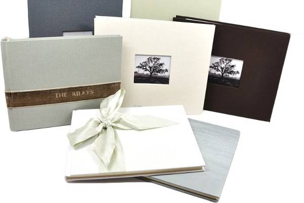 Personalized Wedding Guest Books - photo guest books, personalized, in many colors.