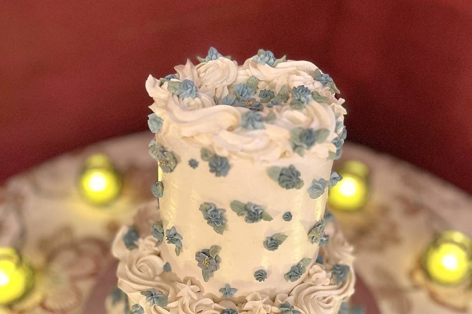 2 Tier Buttercream Flowers