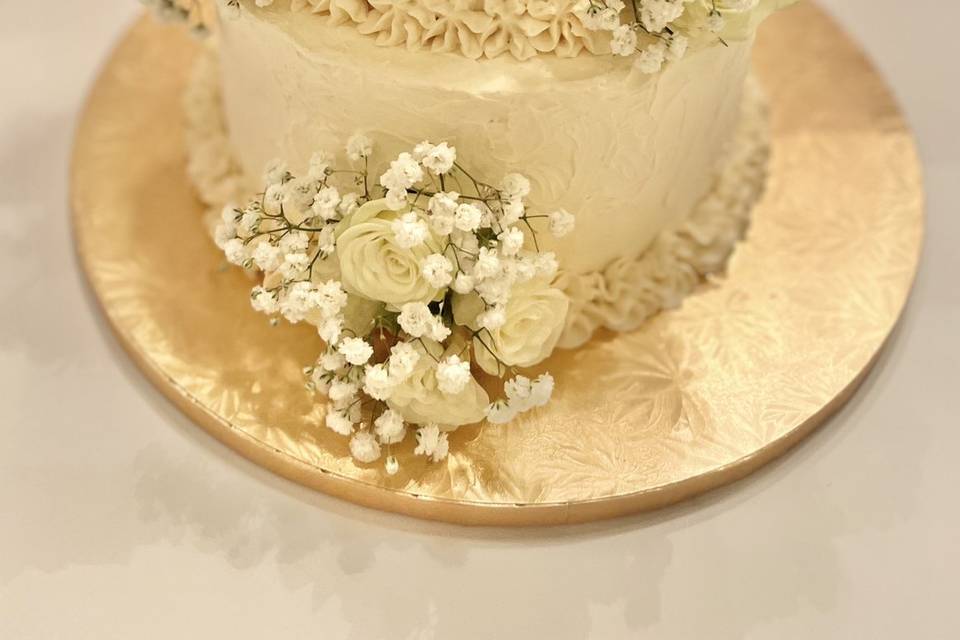 2 Tier Wedding Cake