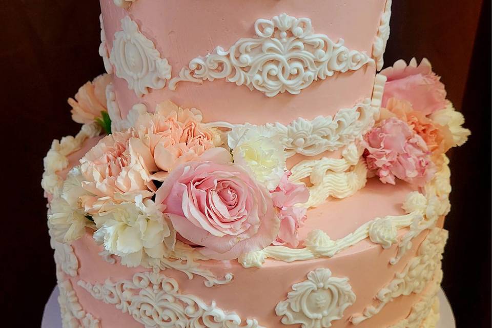 Decadent wedding cake