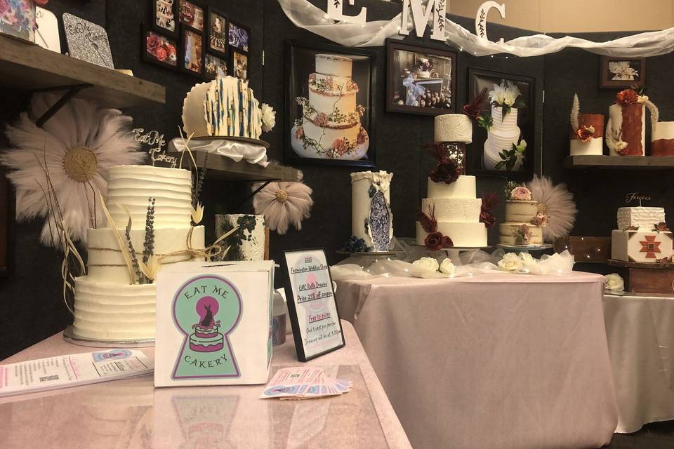 Wedding cake display