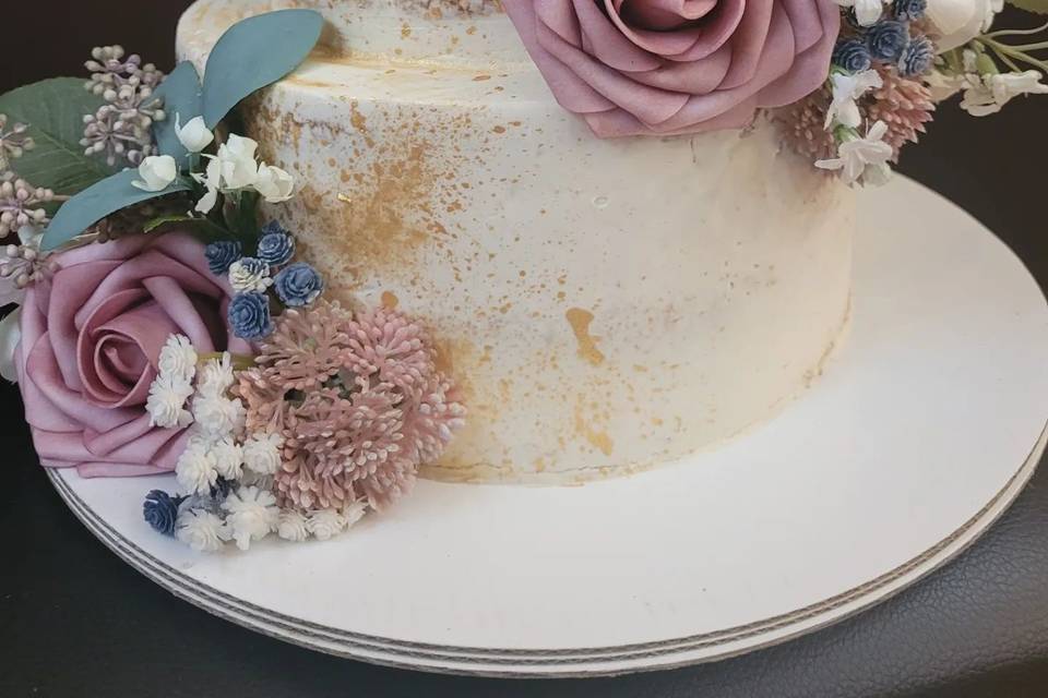 Cake with flowers