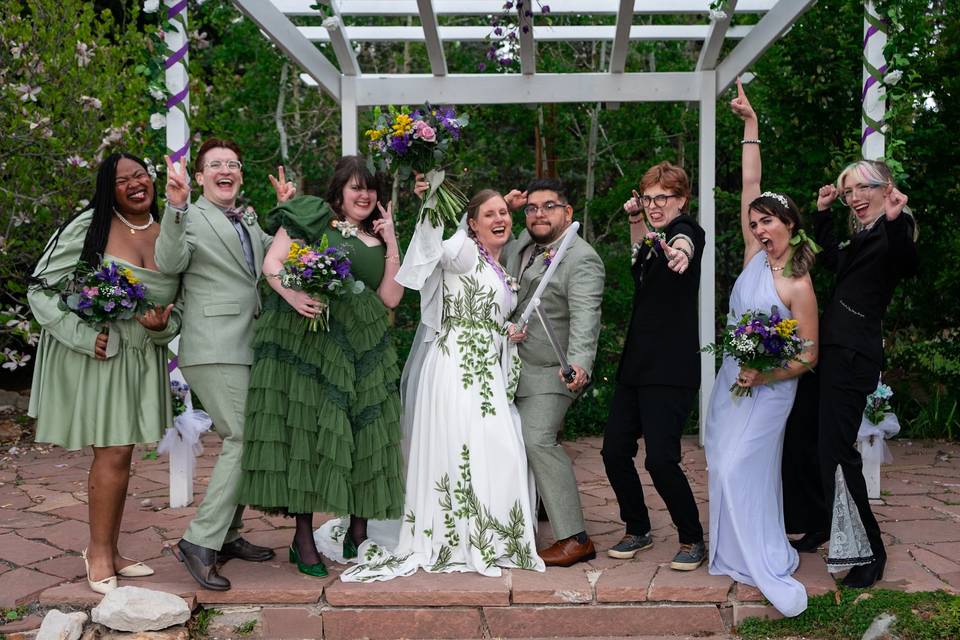 Wedding party celebration