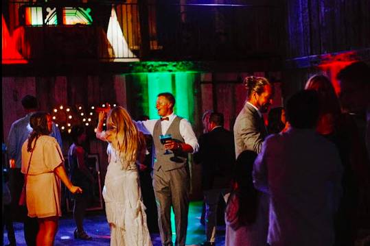 Newlyweds on the dance floor