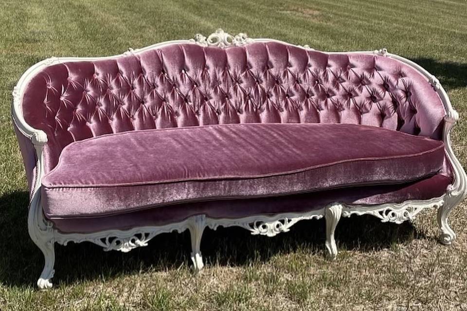 Bella plush velvet sofa