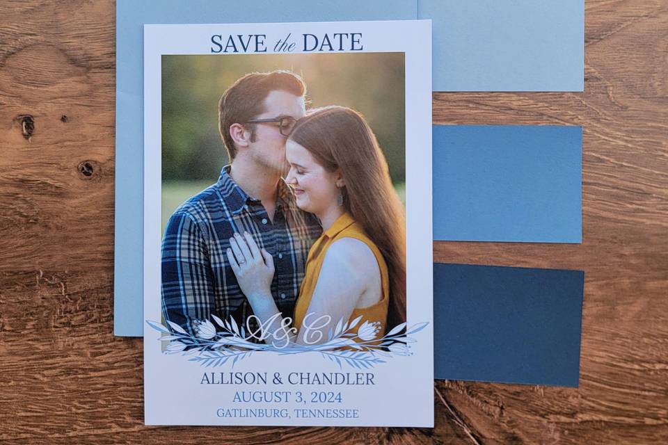 Save the Date - Something Blue