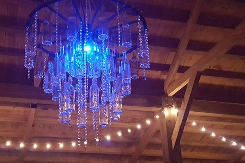 Chandelier in Blue