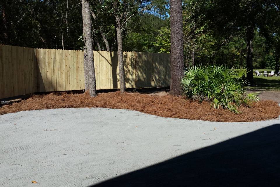 Rear Courtyard, Firepit in Background