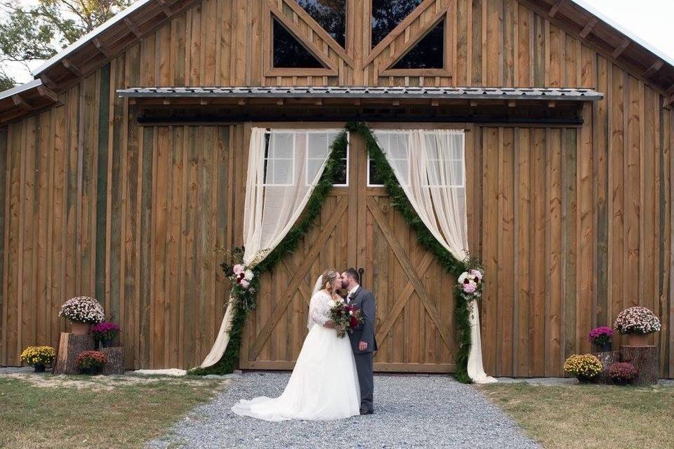 Stunning Barn Door Draping