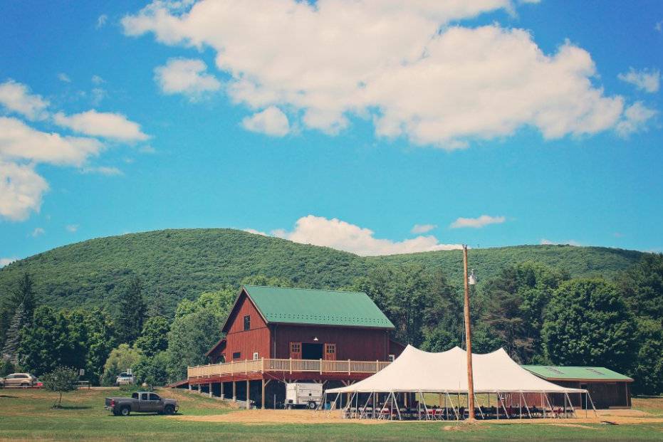 Barn and event tent