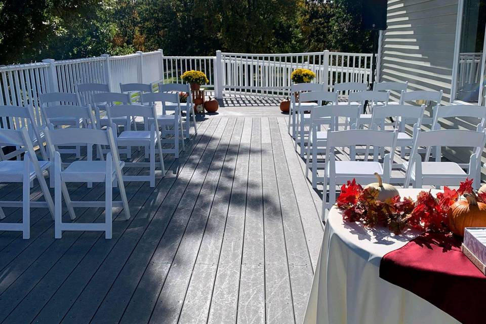 Ceremony on the Outdoor Deck