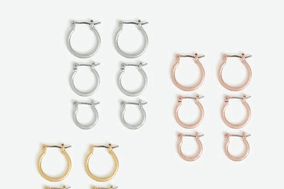 Mini Hoops Earring Set