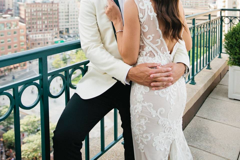 Couple on Suite Balcony