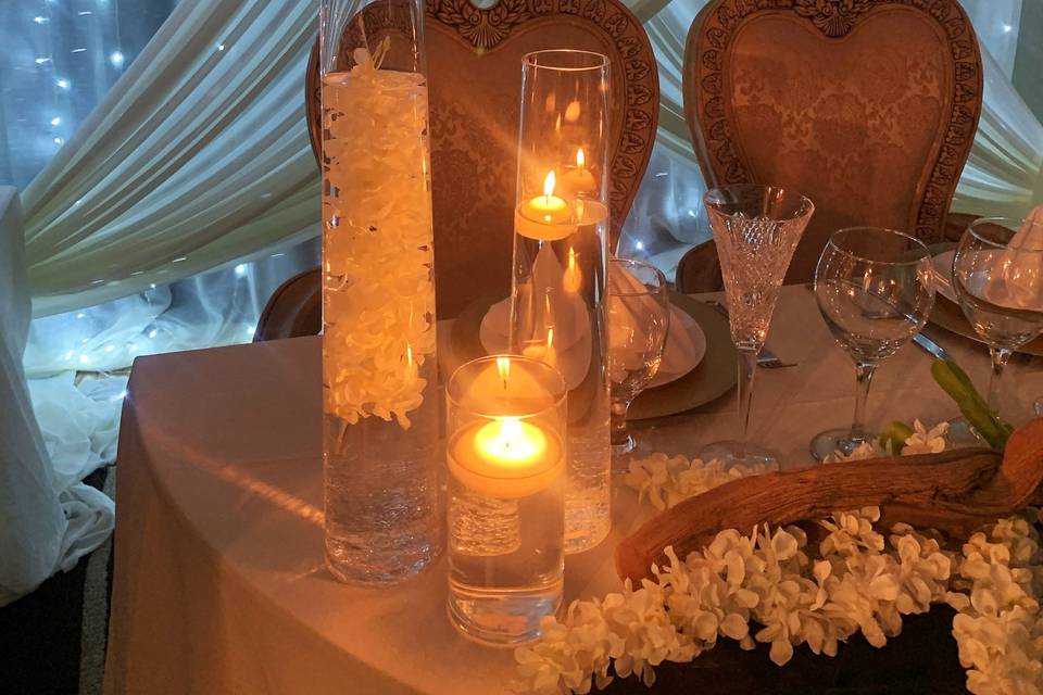 Romantic starlight table