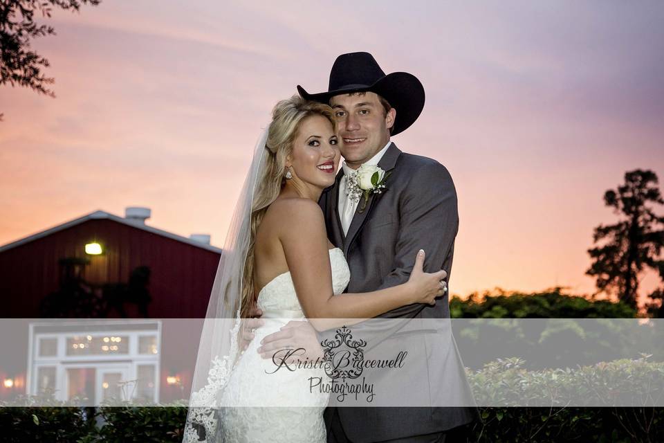 Bride and her groom