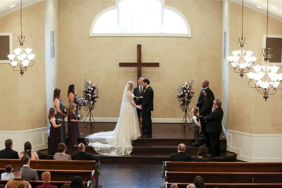 Ceremony in Vintage Chapel