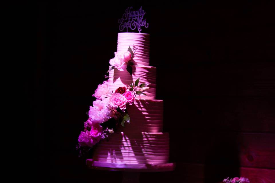 Stunning photo of wedding cake