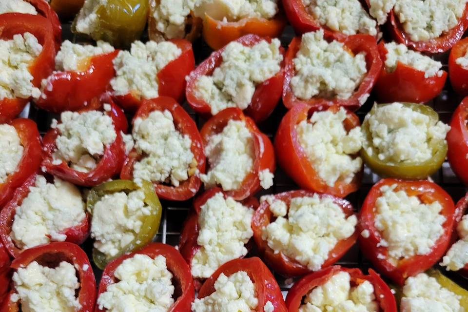 Bleu cheese cherry peppers