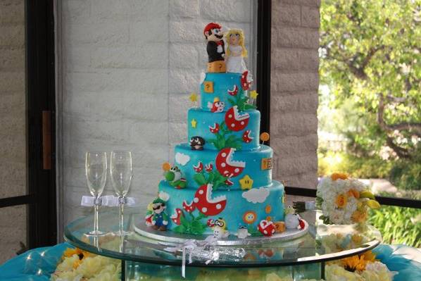 Super Mario wedding cake! :)