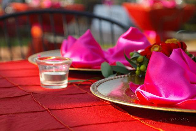 Red and pink