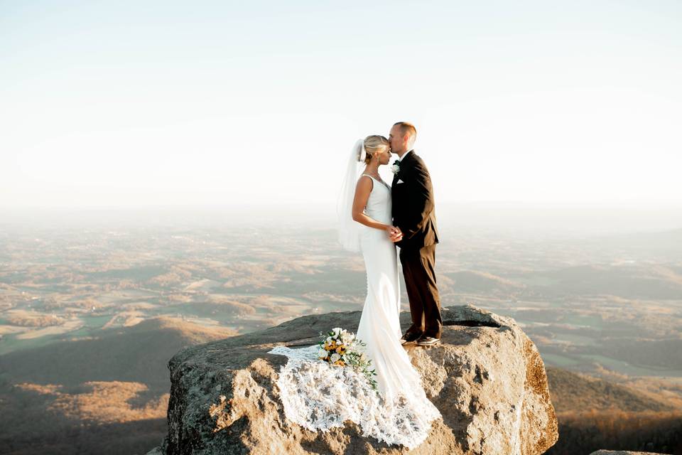 Mountain top wedding