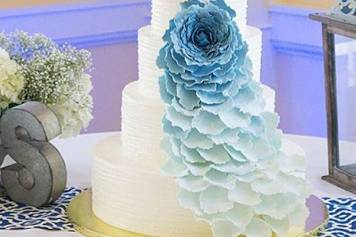 Blue ombre cake