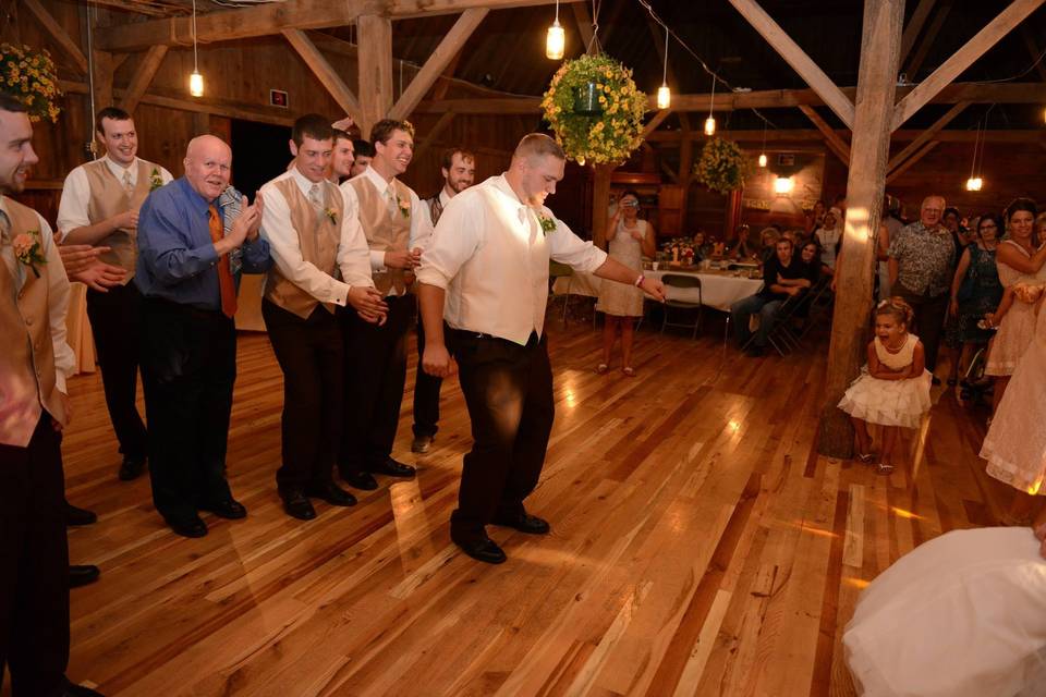 Groom with the groomsmen