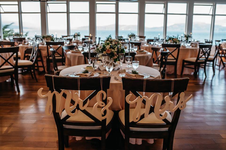Chairs for the newlyweds