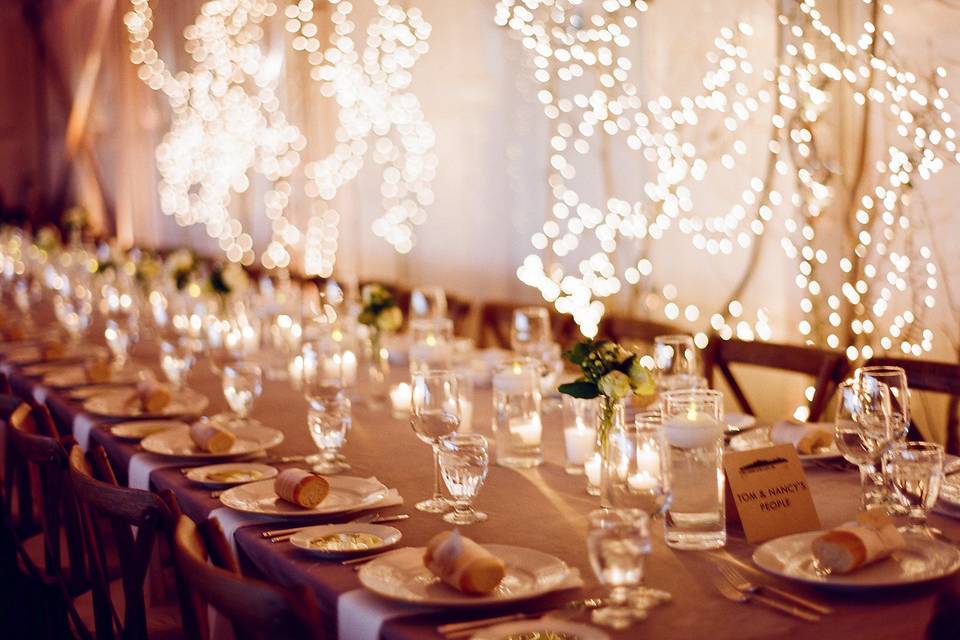 Stylish table setting, evening