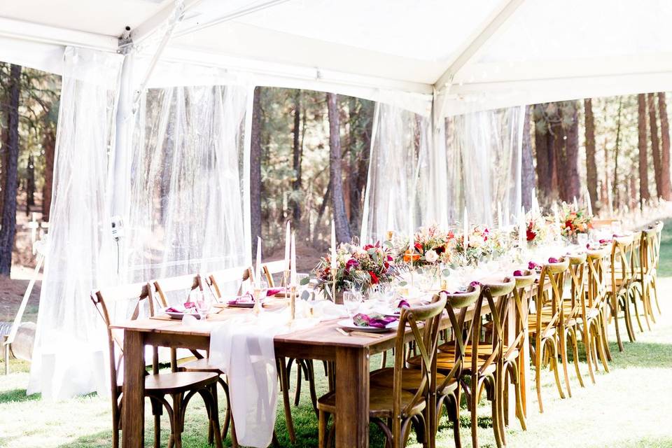 Tented wedding