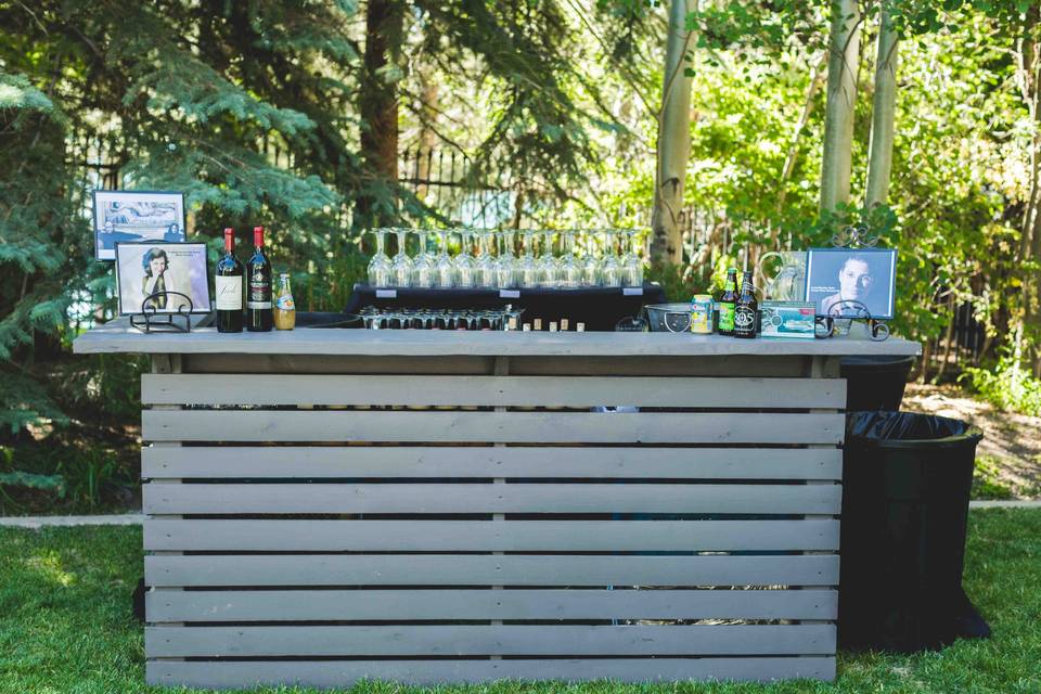 Outdoor bar