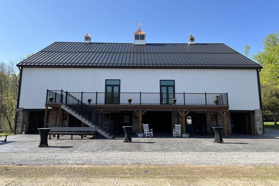 Barn with patio