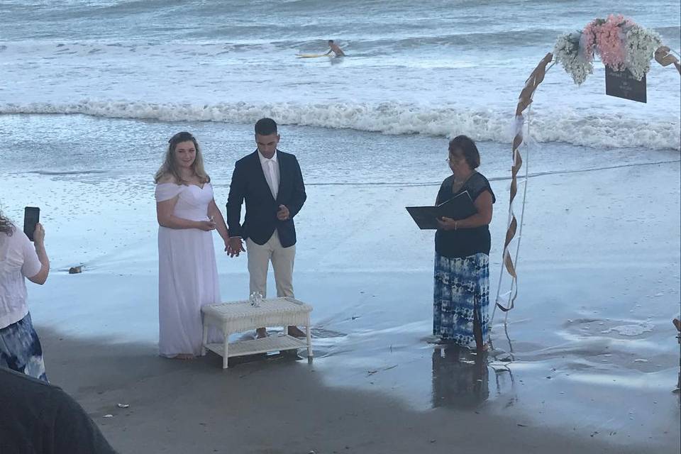 The sand ceremony!