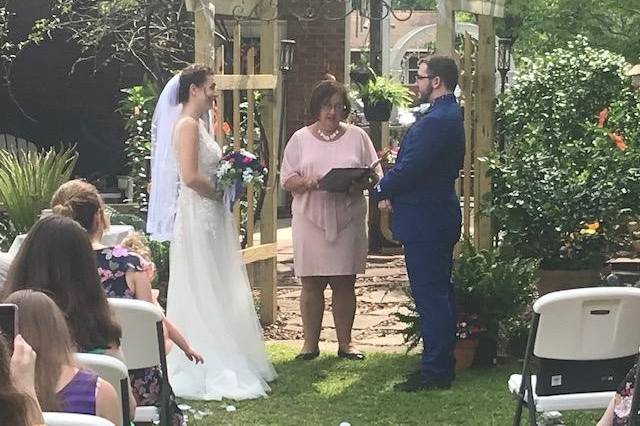 The wedding vows!
