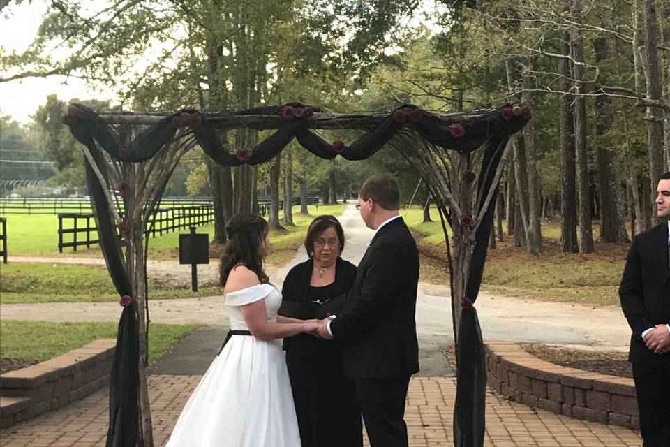 Beautiful Halloween wedding!