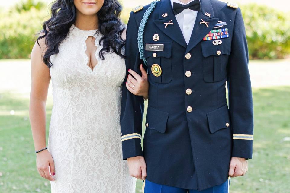 Wedding dress and uniform - M.V. Photography