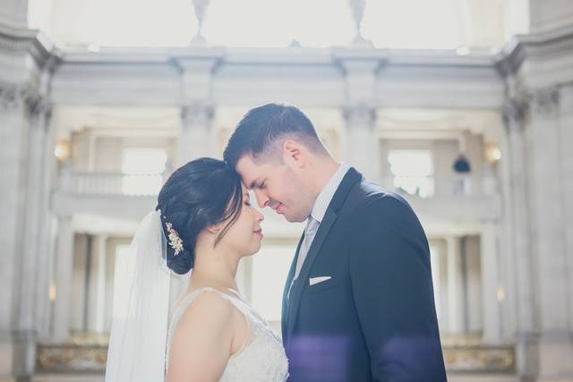 Romantic couple portraits afte