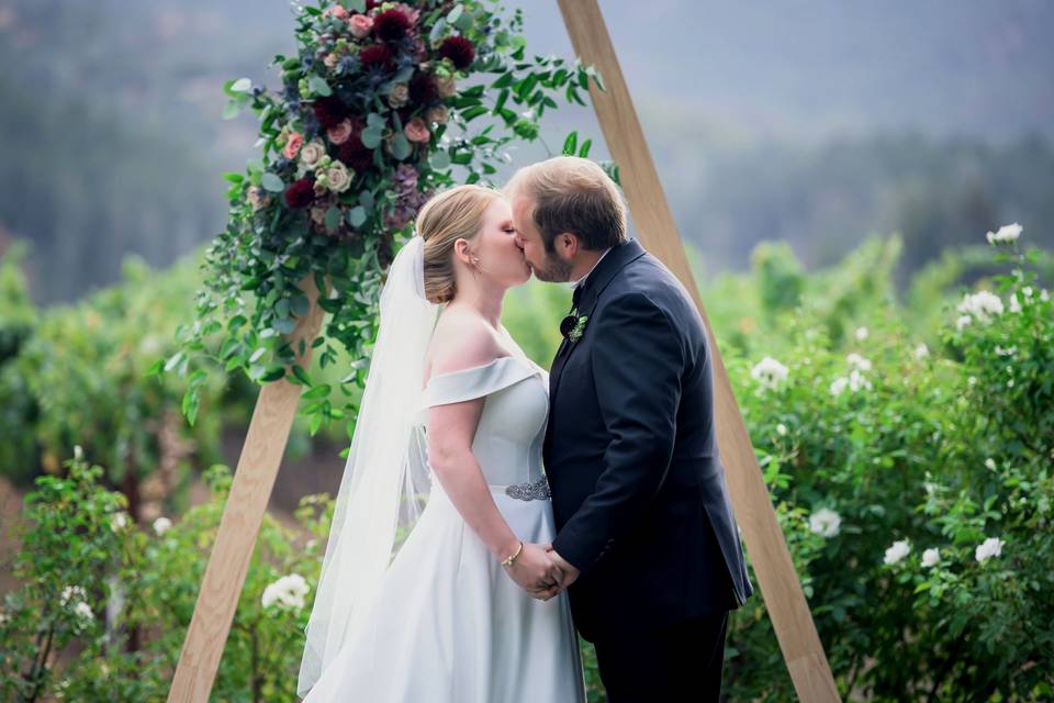 Intimate wedding moments photo
