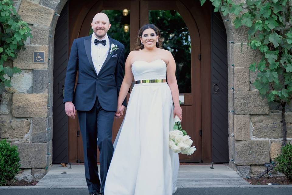 Intimate wedding moments photo