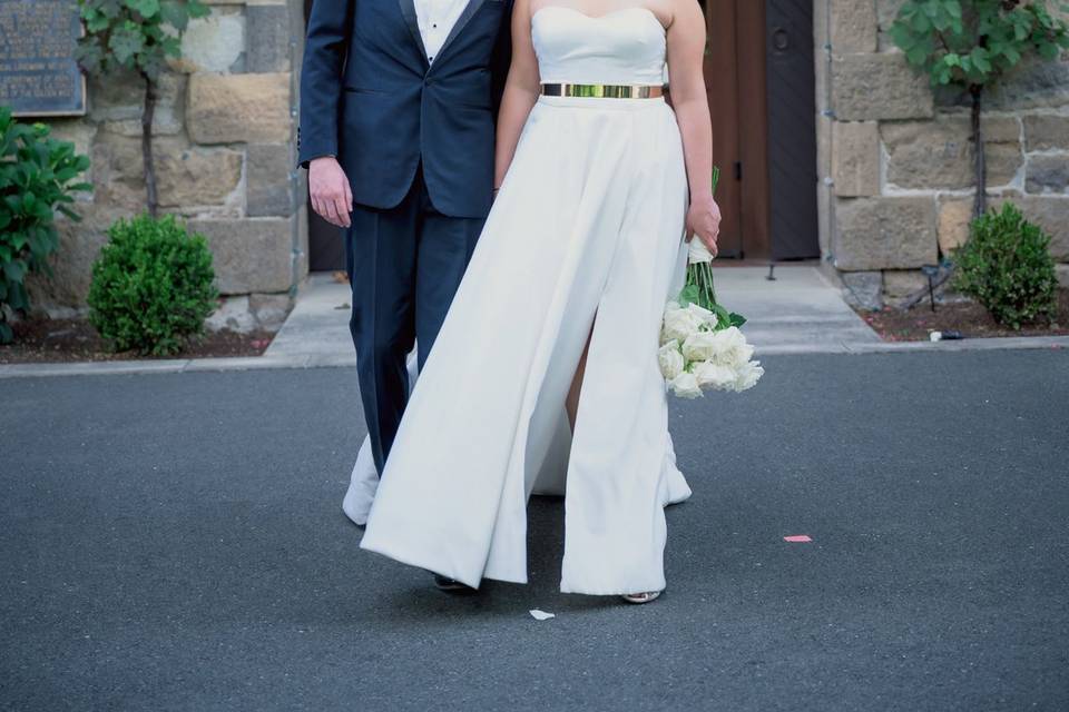 Intimate wedding moments photo